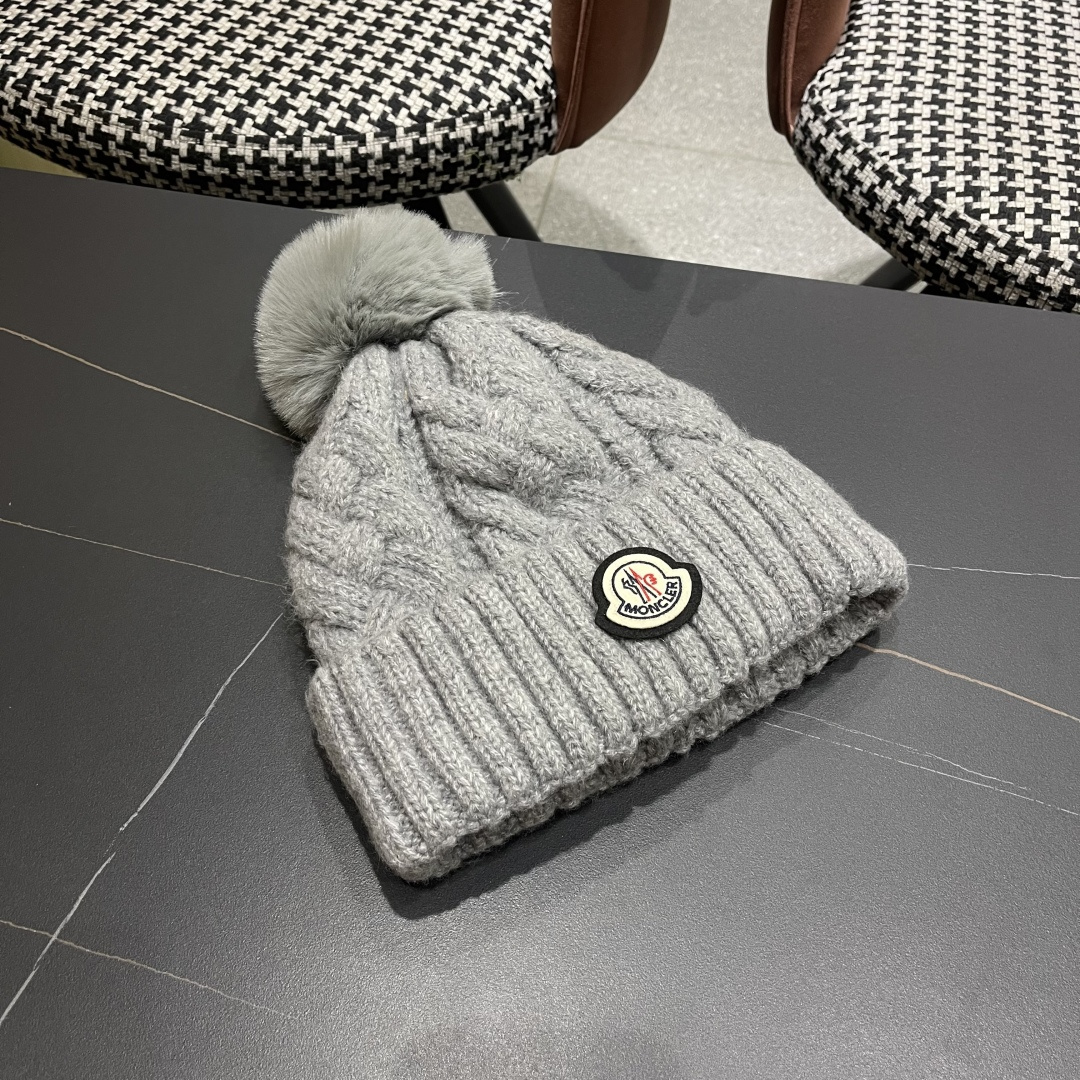 蒙口 加绒加厚毛线帽女款冬季保暖防寒冷帽防风麻花粗针织帽毛球护耳帽