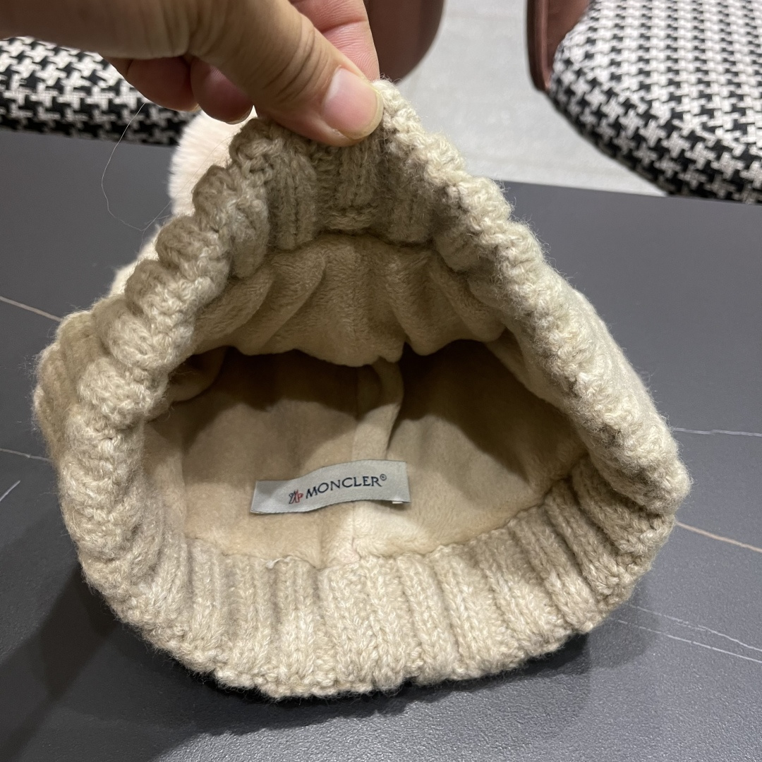 蒙口 加绒加厚毛线帽女款冬季保暖防寒冷帽防风麻花粗针织帽毛球护耳帽