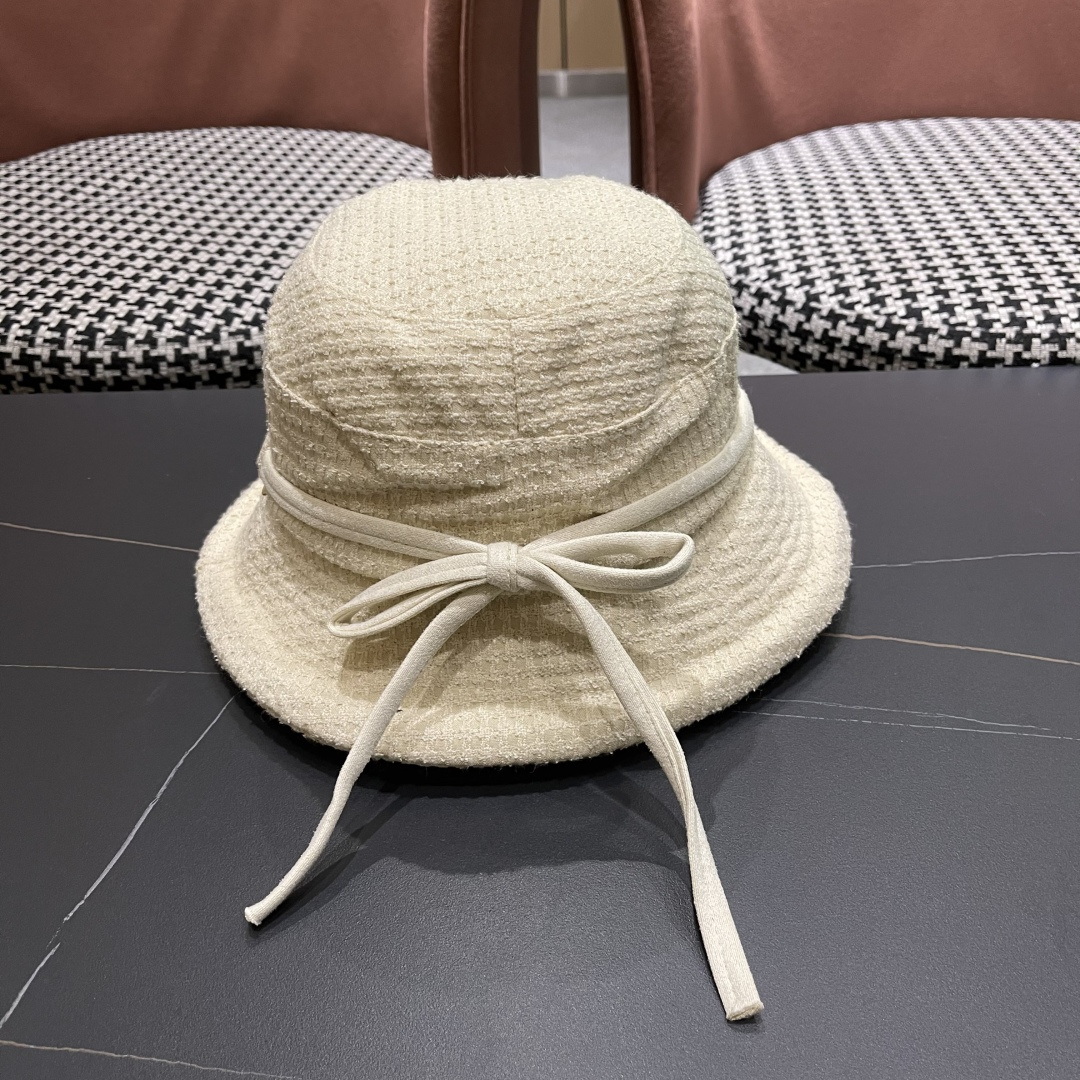 赛琳 2025新款韩版渔夫帽子女早秋时尚遮脸宽檐盆帽显脸小蝴蝶结防晒帽