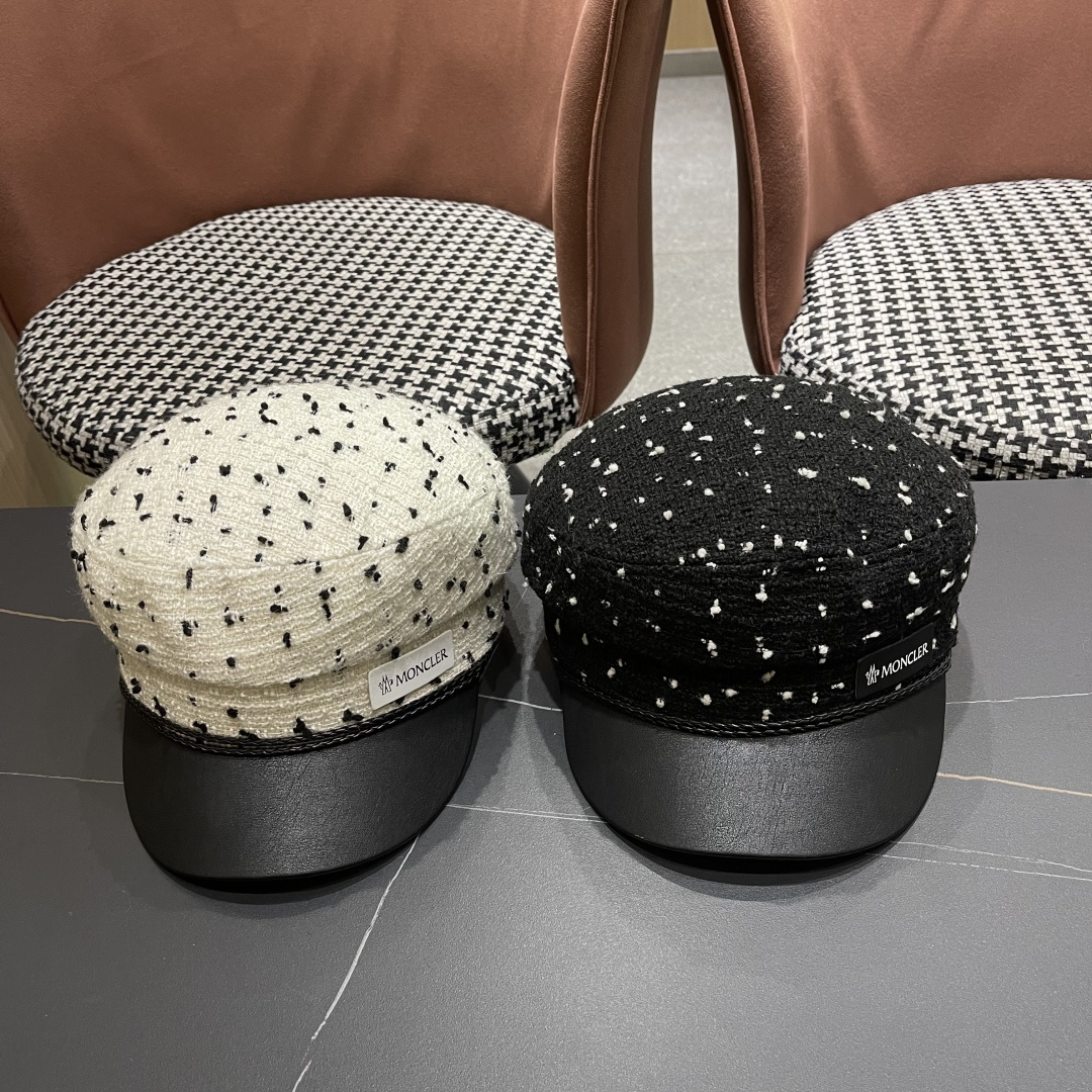  蒙口MONCLER🎩贝雷帽女2025秋冬新款日系大头围蓓蕾帽显脸小八角画家帽子春