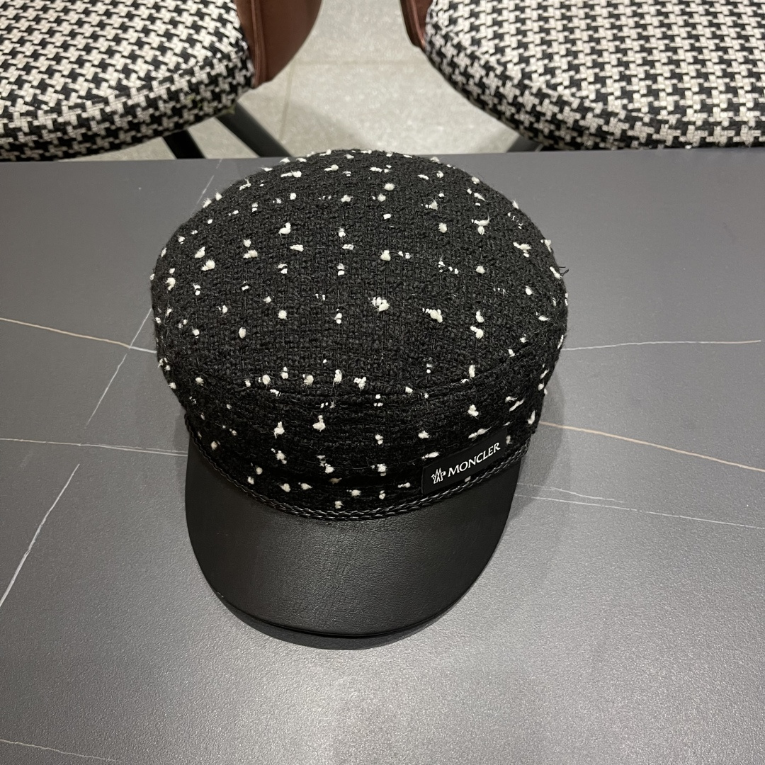 蒙口MONCLER🎩贝雷帽女2025秋冬新款日系大头围蓓蕾帽显脸小八角画家帽子春