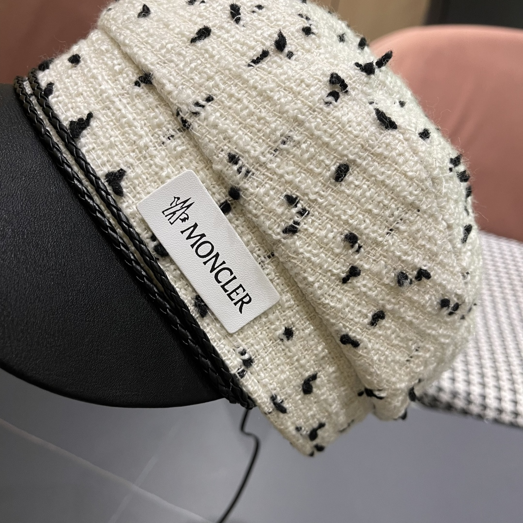 蒙口MONCLER🎩贝雷帽女2025秋冬新款日系大头围蓓蕾帽显脸小八角画家帽子春