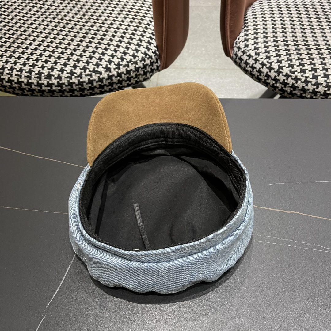 迪奥 新款百搭英伦风海军帽水洗牛仔布复古报童贝雷帽女秋冬八角帽