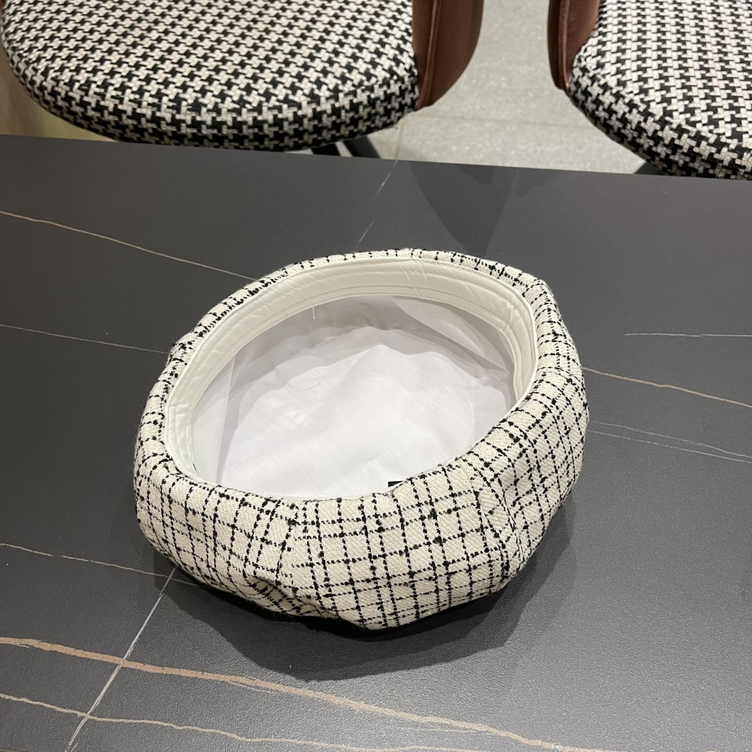 巴黎世家Balenclaga🔻 帽子女贝雷帽春秋款小香风南瓜帽ins 网红显脸小八角帽蓓蕾画家帽