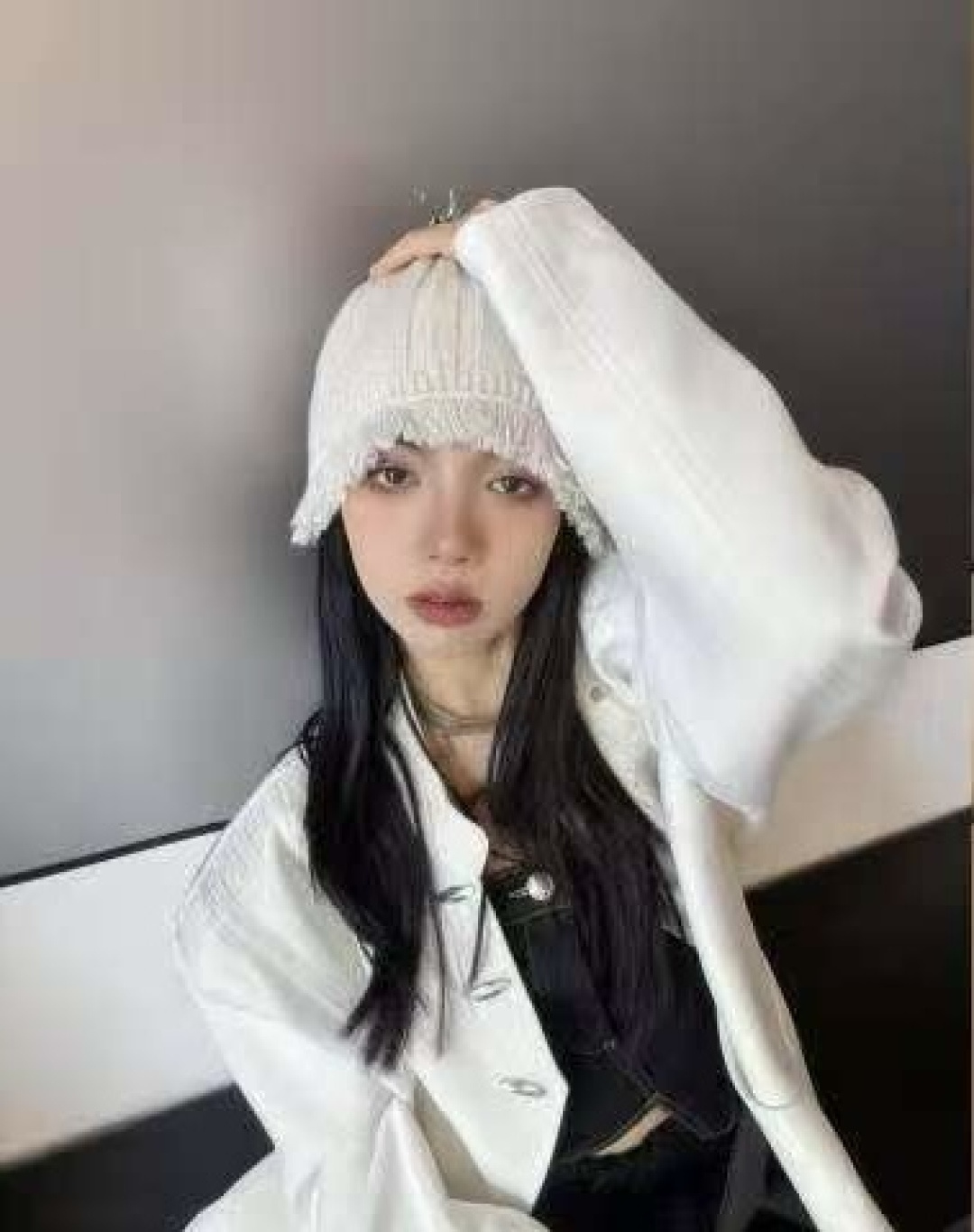  香奈儿，2025韩系毛边针织渔夫帽子女秋冬季甜美保暖百搭显脸小毛线盆帽潮