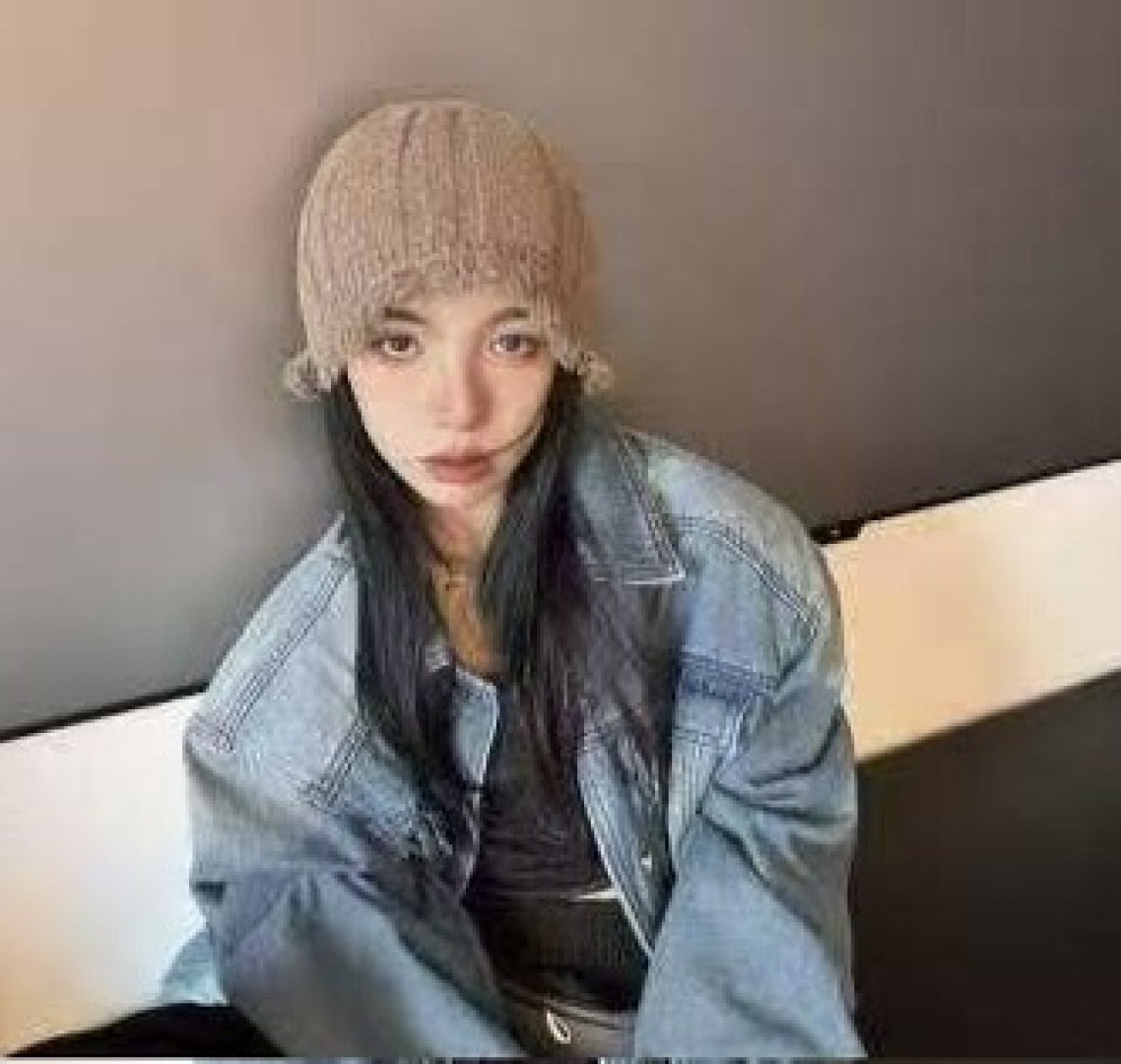  香奈儿，2025韩系毛边针织渔夫帽子女秋冬季甜美保暖百搭显脸小毛线盆帽潮