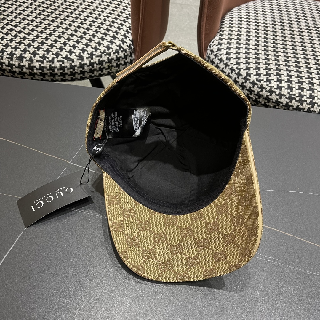 Gucci(古奇)新款原单棒球帽， 北面刺绣！专柜1:1，进口帆布+代购热门，男女可用百搭款，质量超赞！