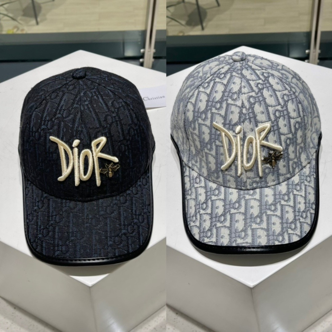  Dior(迪奥) 新款原单棒球帽， 精致格调，很酷很时尚，专柜断货热门，质量超赞