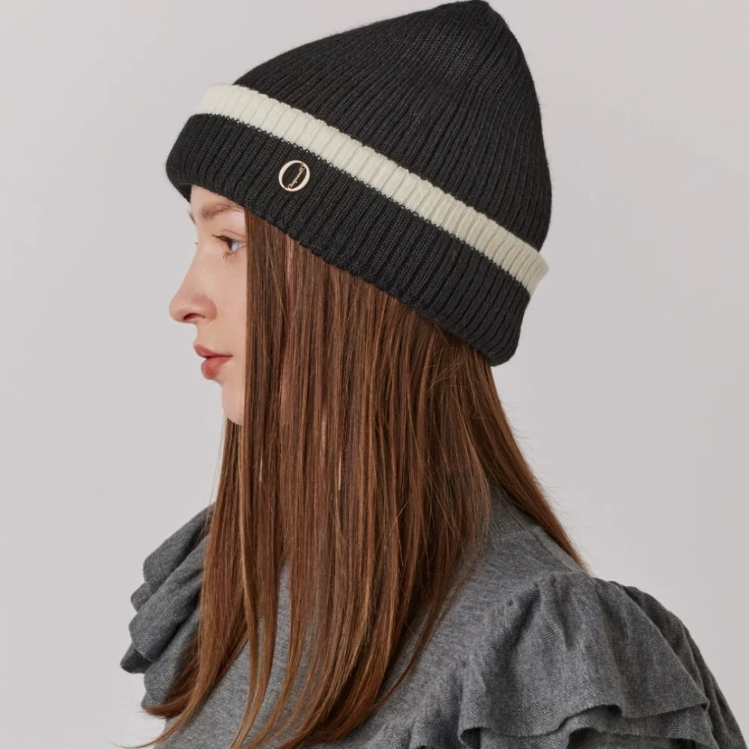 【MONCLER蒙口】2025秋冬新款拼色密织针织毛线帽，男女款大牌设计～秋冬穿搭必备