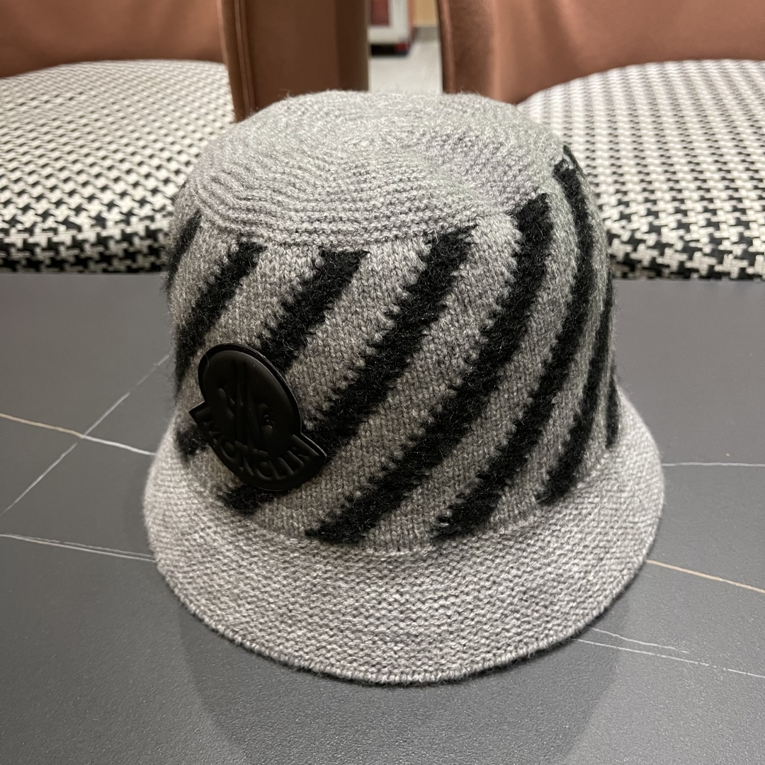 蒙口 渔夫帽女秋冬季毛绒针织大头围盆帽显脸小保暖冷帽子 2025新款加厚
