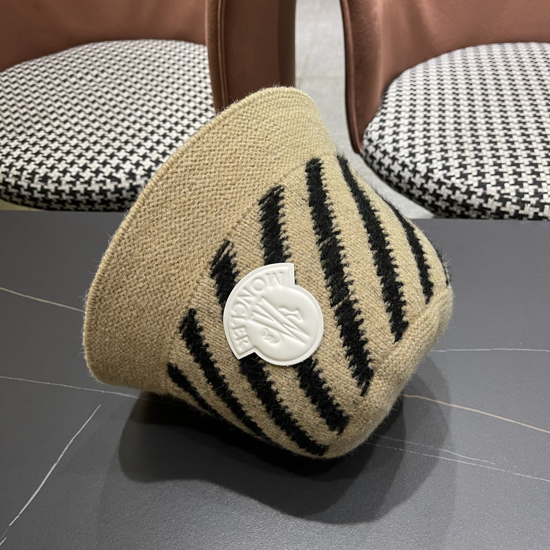 蒙口 渔夫帽女秋冬季毛绒针织大头围盆帽显脸小保暖冷帽子 2025新款加厚