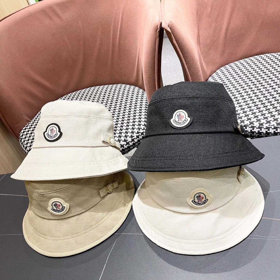  蒙口moncler新款韩版渔夫遮阳帽，日系显脸小帽子