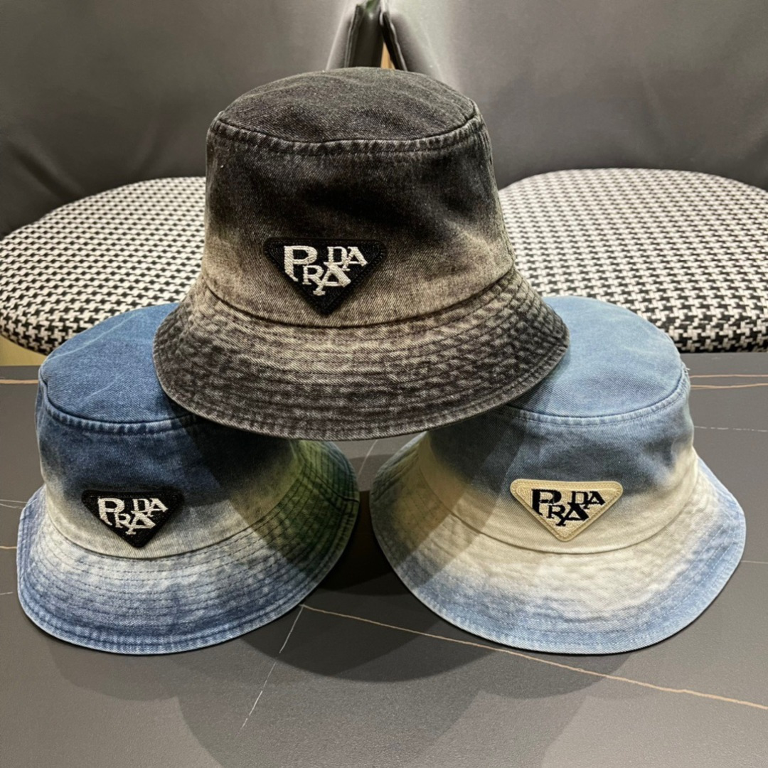 
【普拉达】PRADA新款牛仔渔夫帽，新款上架，超好搭配，赶紧入手吧