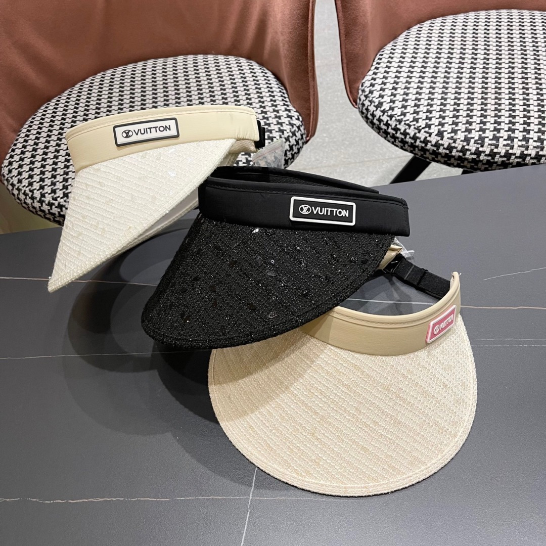   【LV路易威登】2025夏季新款男女款遮阳帽空顶帽，大牌出货，超方便！好搭！出街必备