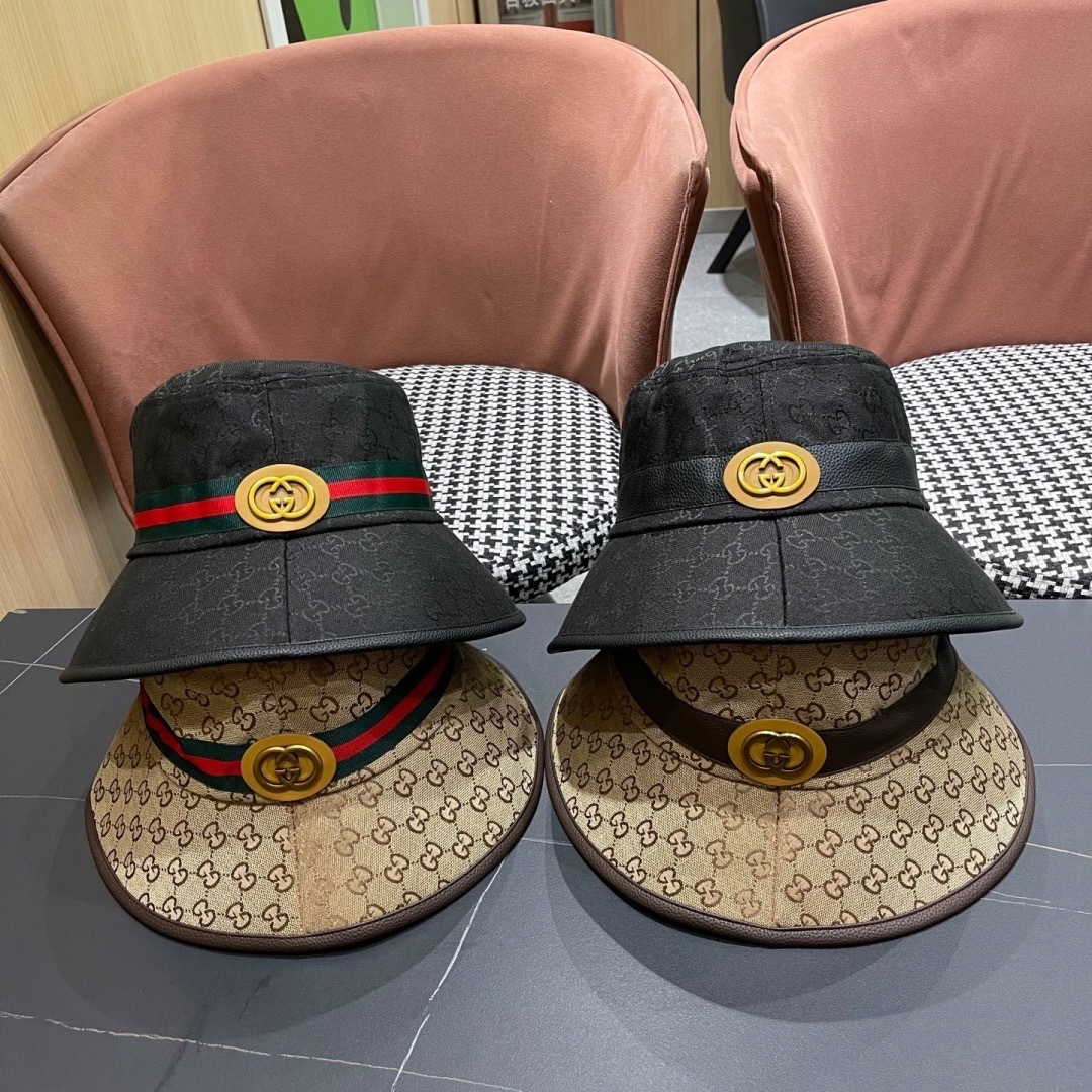  古奇渔夫帽GUCCI🧢2025原单品质火爆来袭 🔥🎩 工艺非常精美 高档大气上档次！低调奢华，方便携带