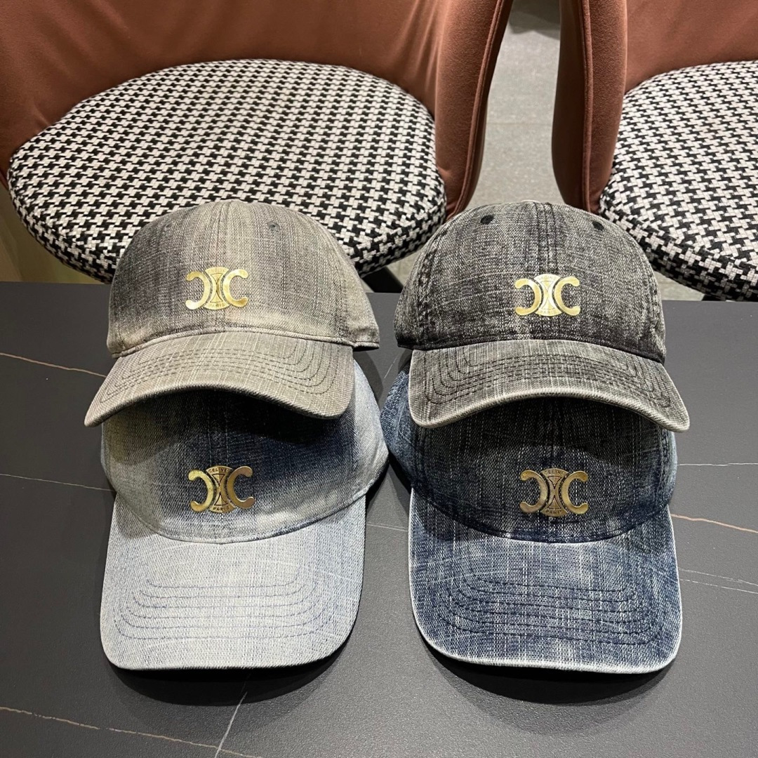  新款上新～🆕🆕赛琳 celine牛仔棒球帽🧢好看是真的好看，牛仔特别有味道搭配什么衣服都好看，不洗头星