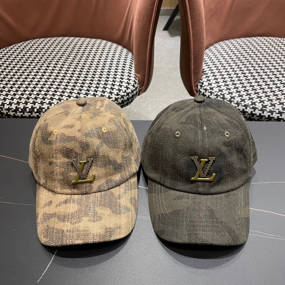  LV(路易威登)新款棒球帽，做工细致完美，质量超赞，基础头围56，贴片可调节。