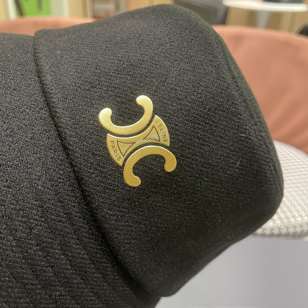 CELINE赛琳羊毛呢渔夫帽女秋冬季加厚保暖防寒大帽檐遮脸盆帽男水桶帽显脸小