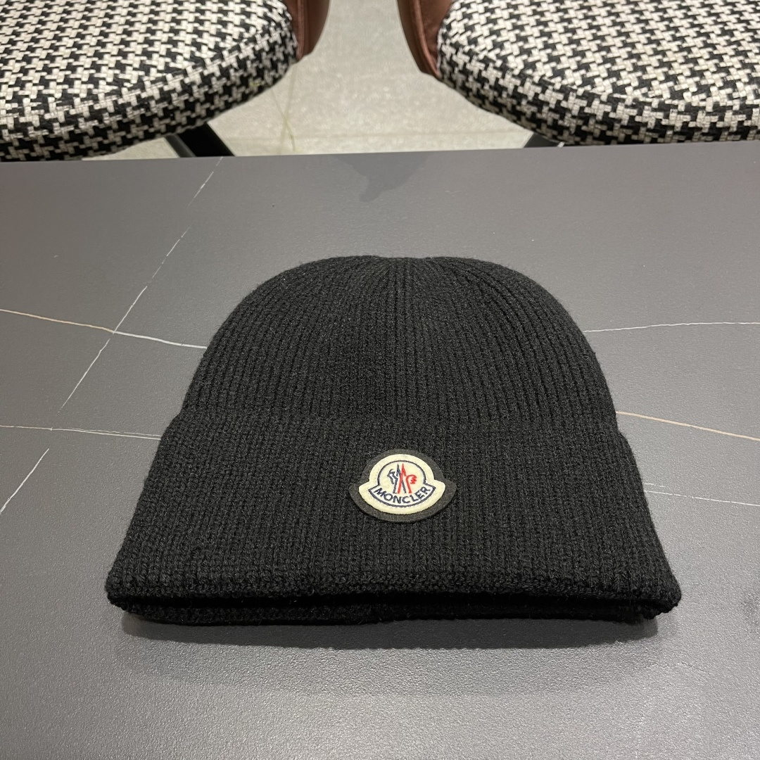 蒙口Moncler盟可睐💥2025官网经典针织帽，原单复刻.非常柔软亲肤，弹性很好💓有质感又非常百搭的款