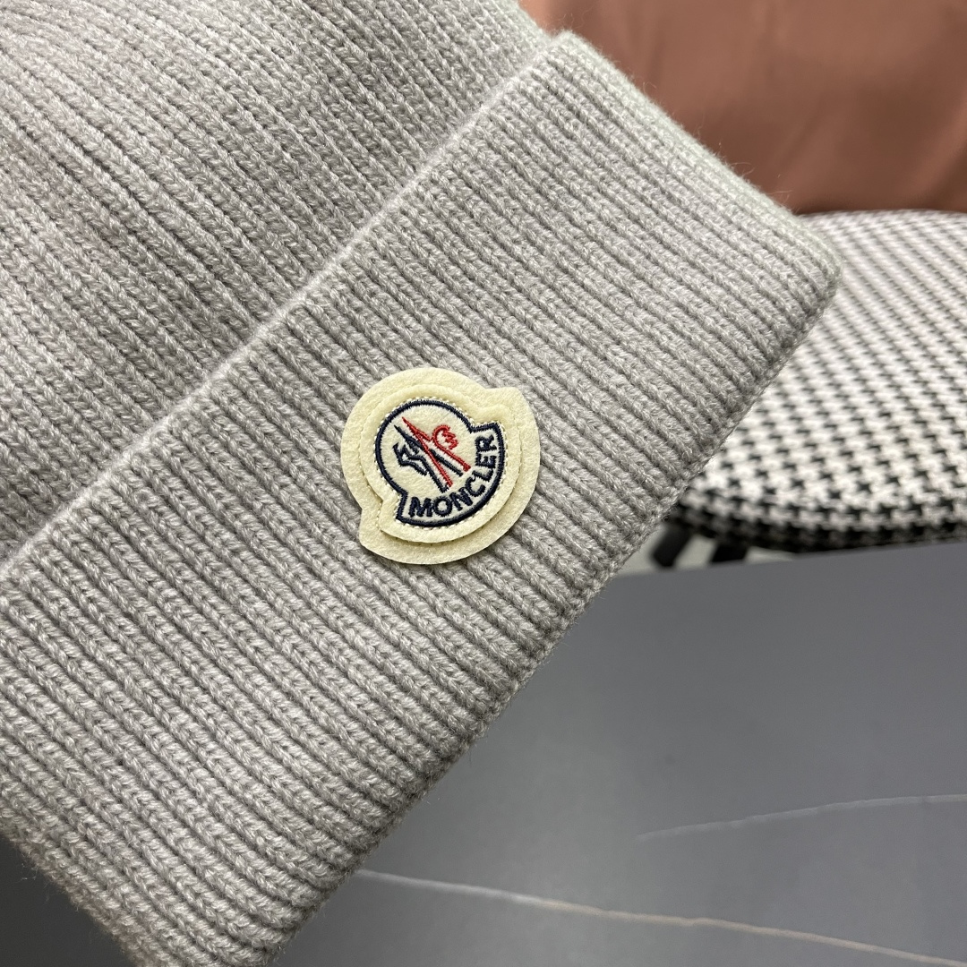蒙口Moncler盟可睐💥2025官网经典针织帽，原单复刻.非常柔软亲肤，弹性很好💓有质感又非常百搭的款