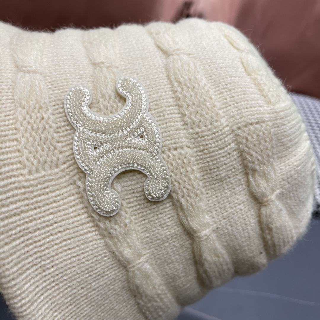  Celine 赛琳*定制版凯旋门羊羔毛盆帽女款水桶帽2025年爆款新款秋冬季帽子渔夫帽冬款