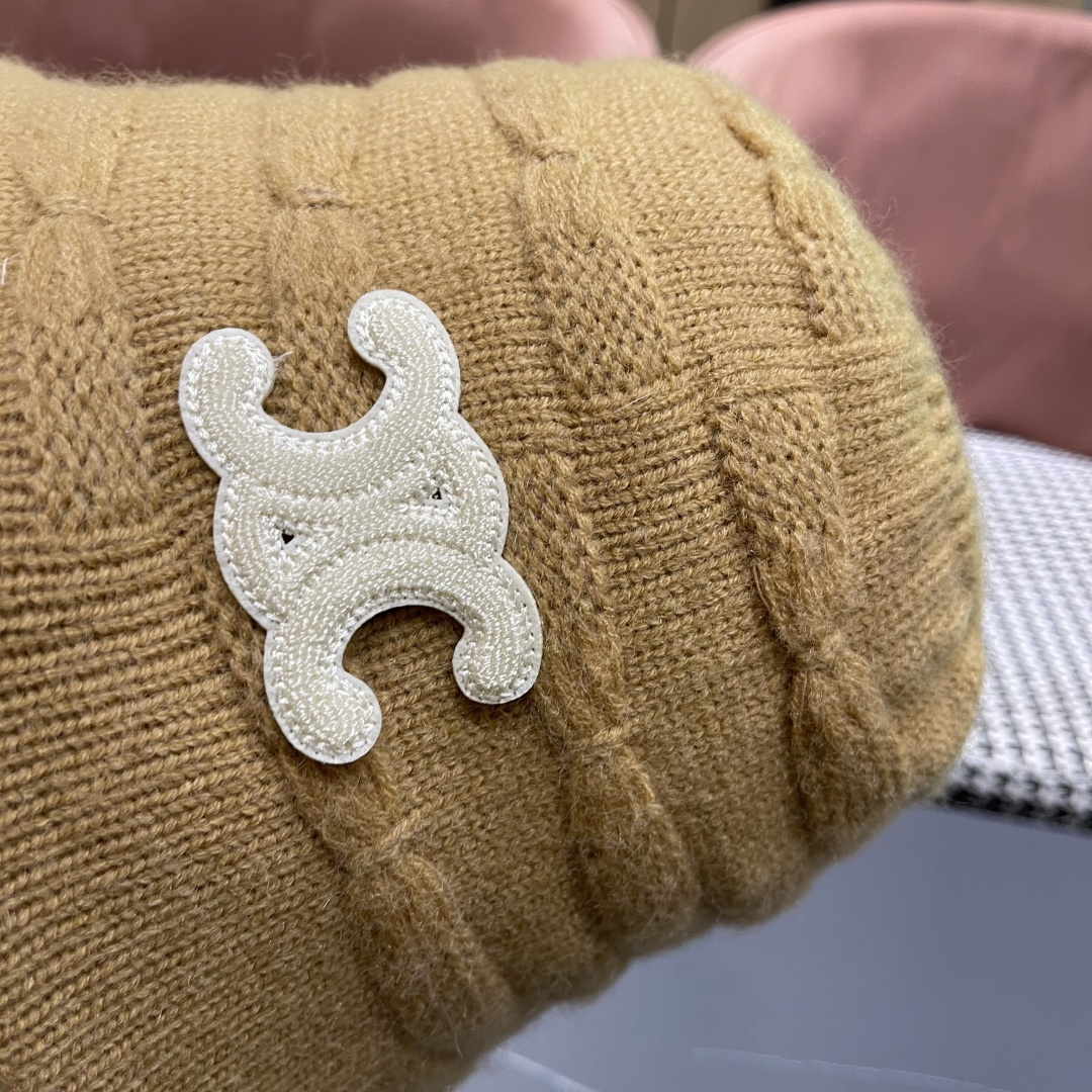  Celine 赛琳*定制版凯旋门羊羔毛盆帽女款水桶帽2025年爆款新款秋冬季帽子渔夫帽冬款