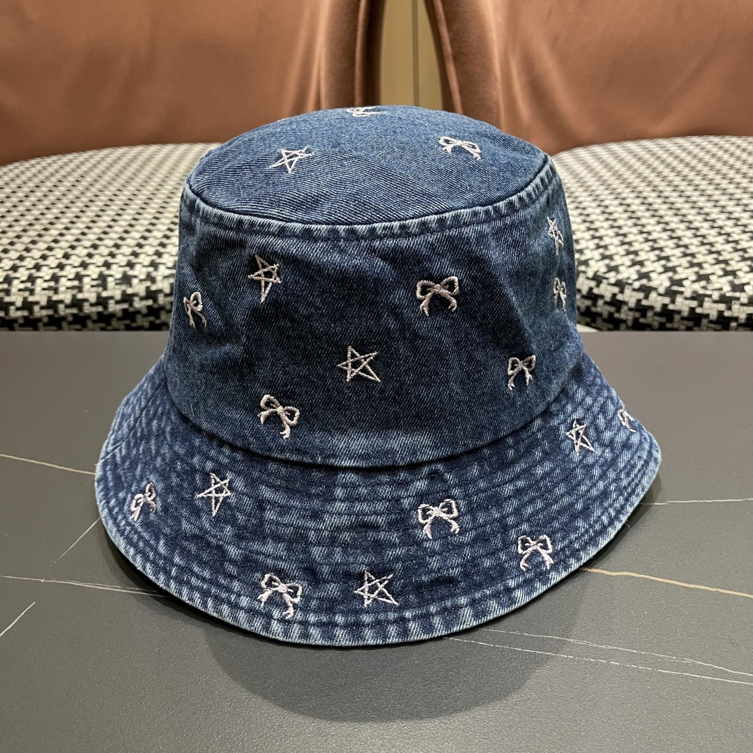  迪奥DIOR牛仔渔夫帽女2025春夏季出游逛街休闲百搭盆帽宽檐显脸小可折叠潮