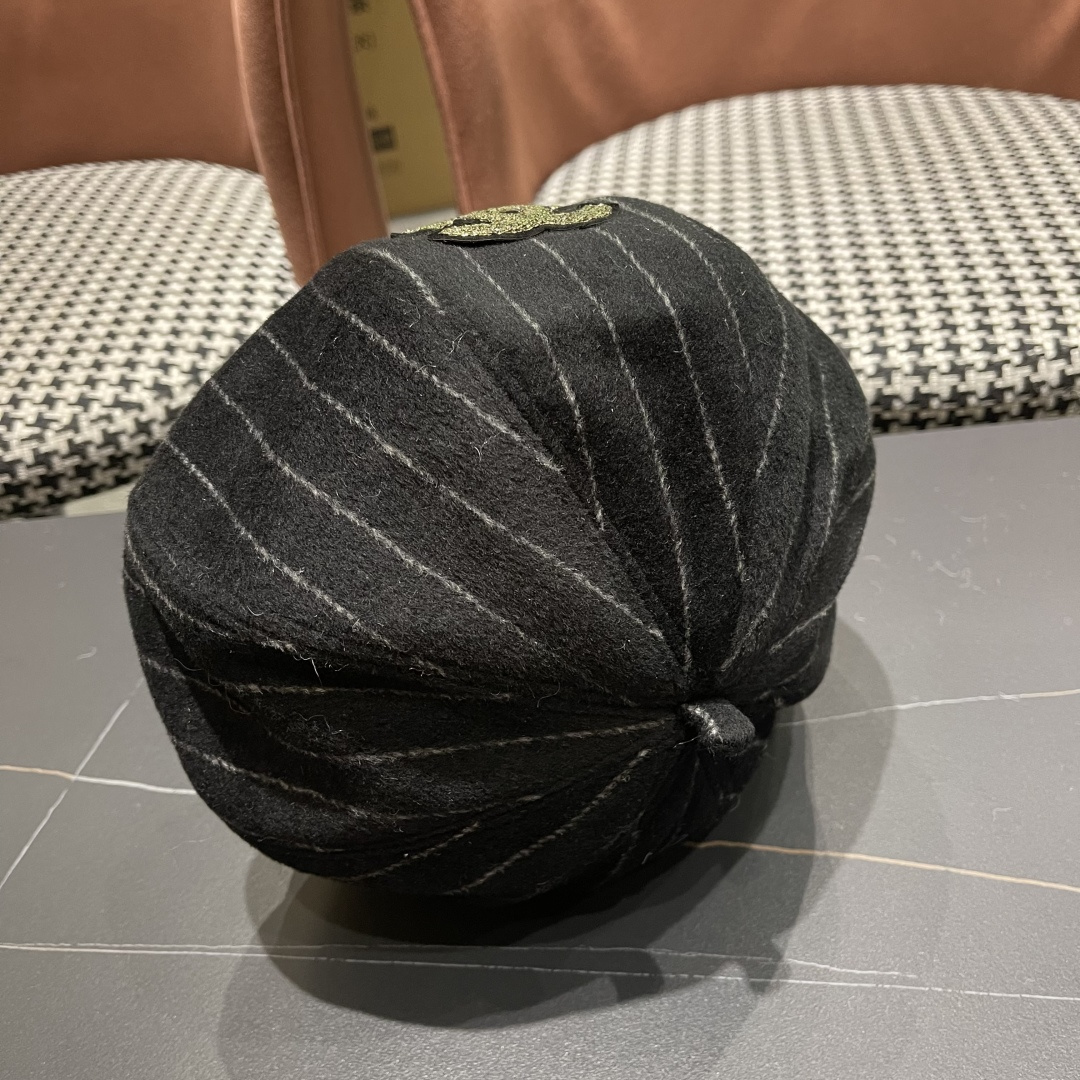  香奈儿 蓓蕾帽贝雷帽女士帽子女款秋冬冷帽鸭舌帽显脸小冬季画家帽女气质