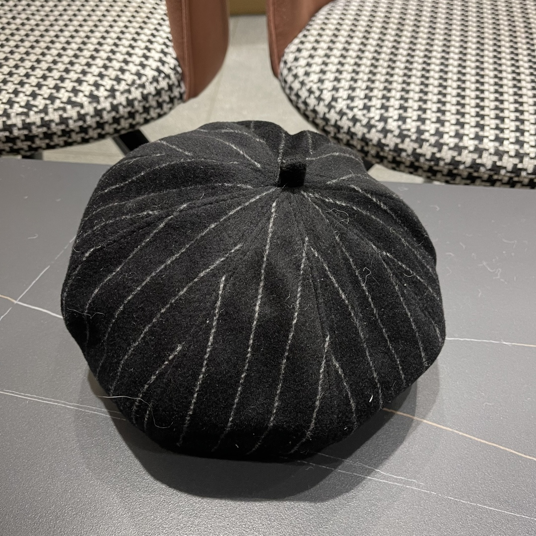  香奈儿 蓓蕾帽贝雷帽女士帽子女款秋冬冷帽鸭舌帽显脸小冬季画家帽女气质