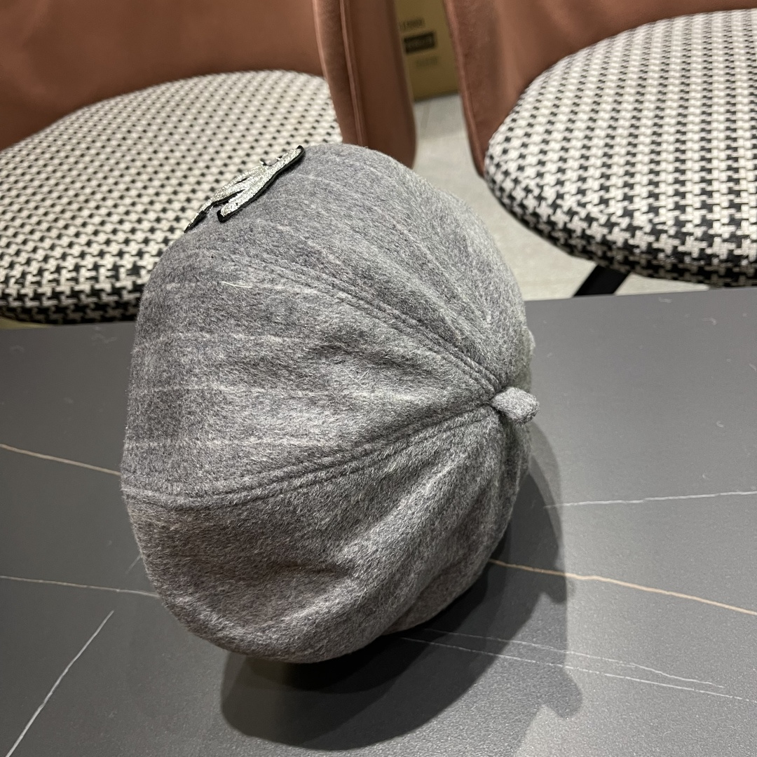  香奈儿 蓓蕾帽贝雷帽女士帽子女款秋冬冷帽鸭舌帽显脸小冬季画家帽女气质