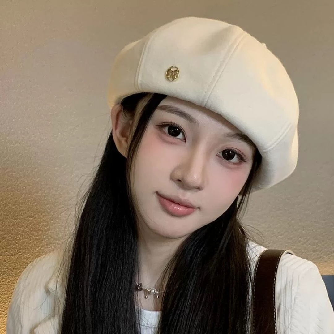  DIOR迪奥贝雷帽百搭可爱圆顶甜美蓓蕾帽显脸小日系保暖逛街出游八角帽