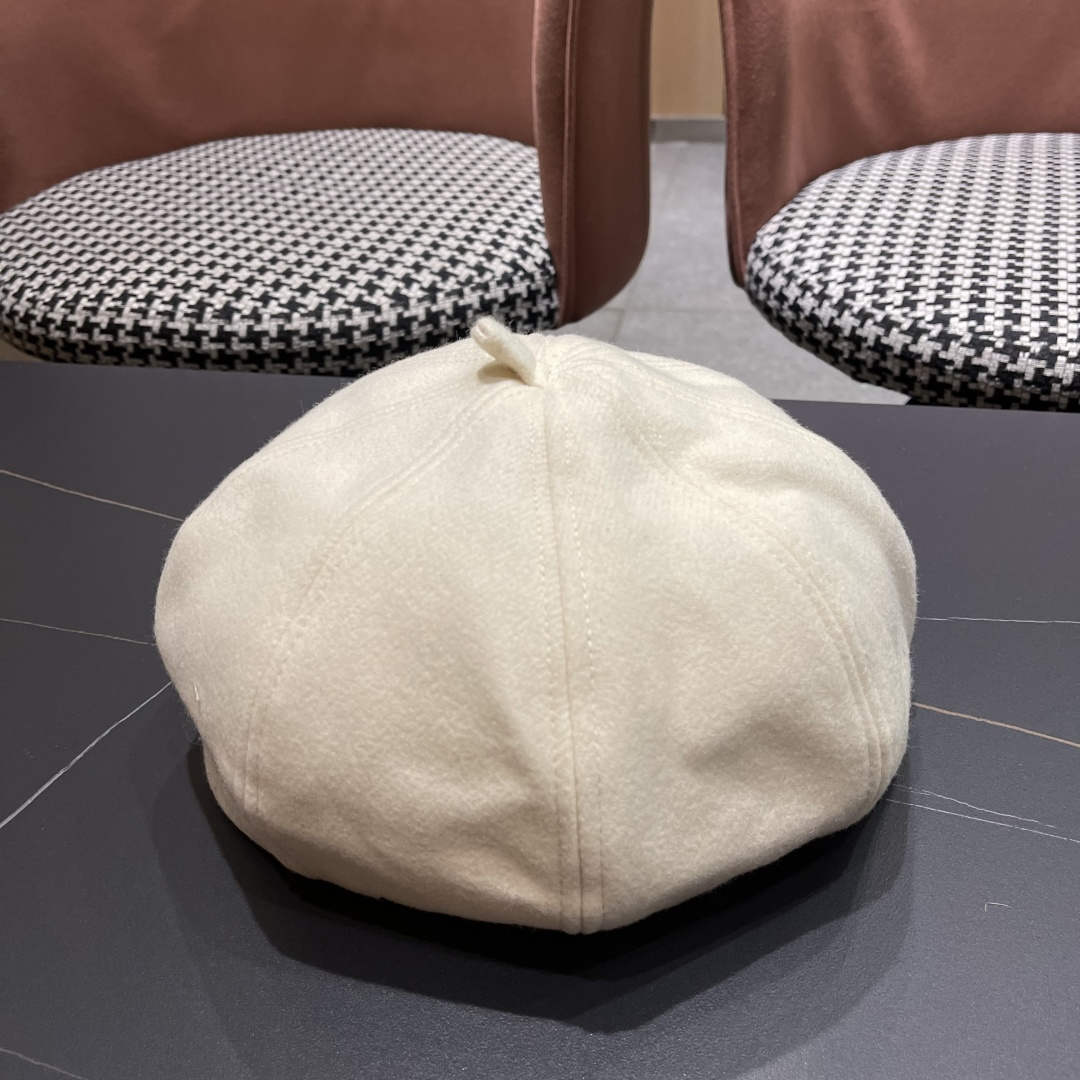  DIOR迪奥贝雷帽百搭可爱圆顶甜美蓓蕾帽显脸小日系保暖逛街出游八角帽