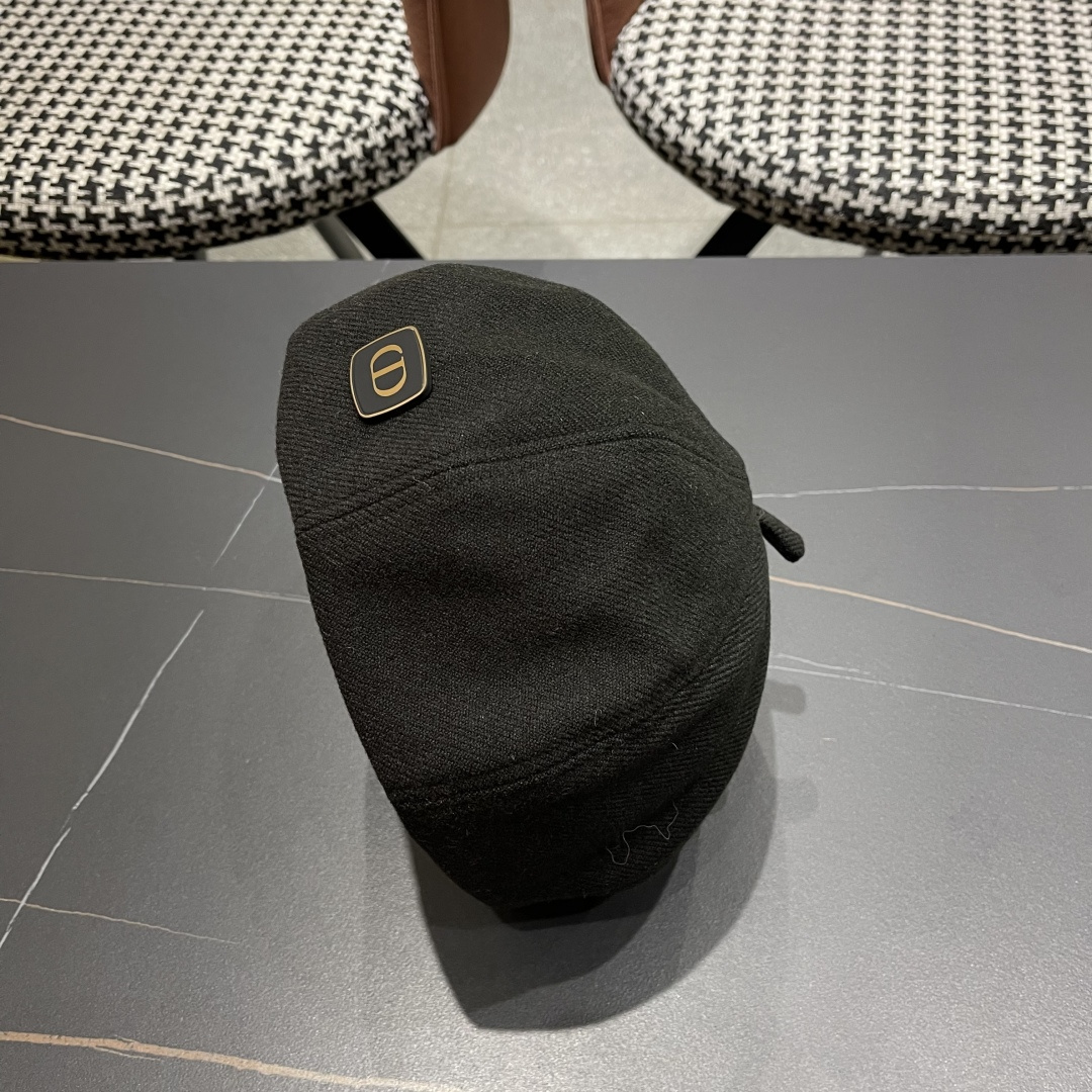  DIOR迪奥贝雷帽百搭可爱圆顶甜美蓓蕾帽显脸小日系保暖逛街出游八角帽