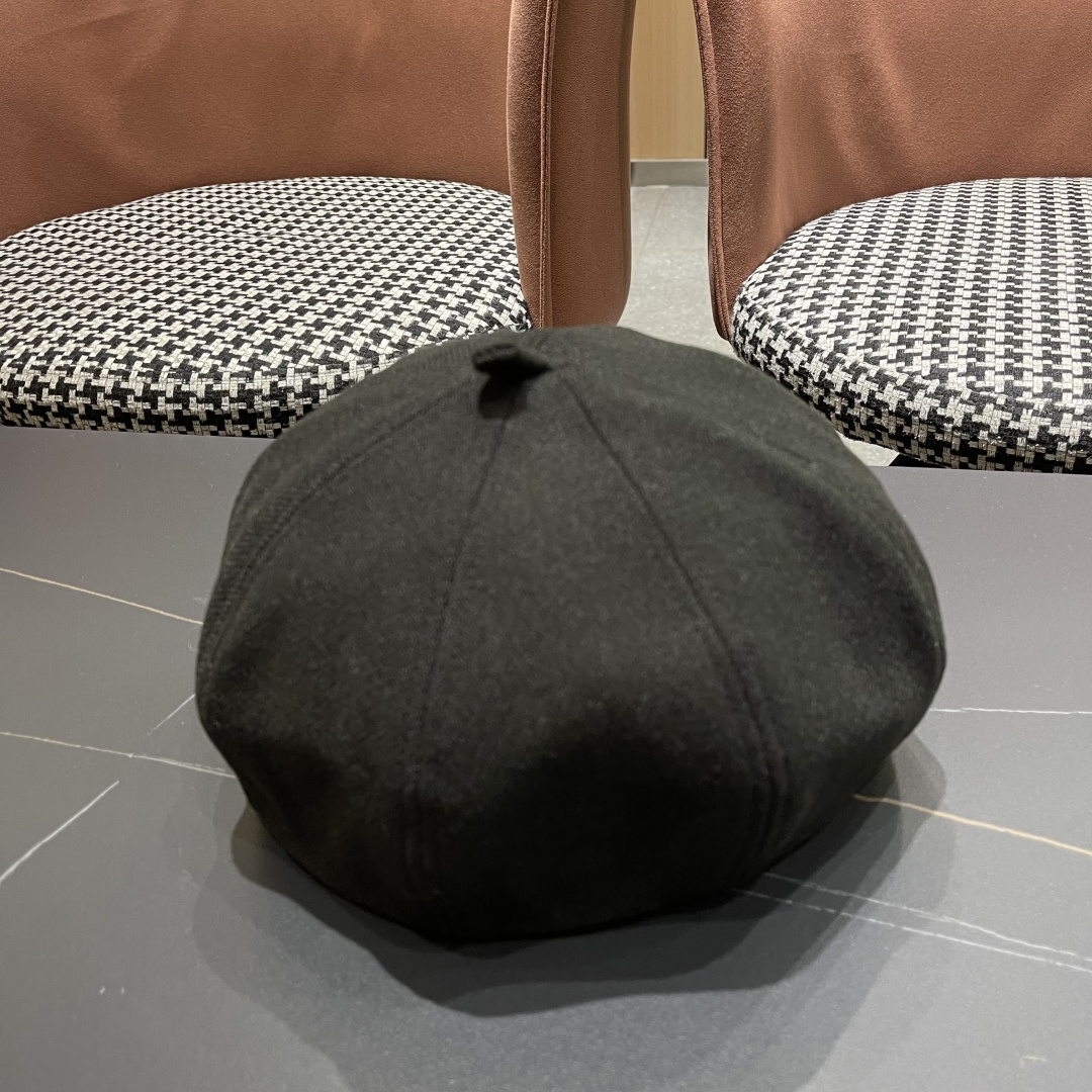  DIOR迪奥贝雷帽百搭可爱圆顶甜美蓓蕾帽显脸小日系保暖逛街出游八角帽