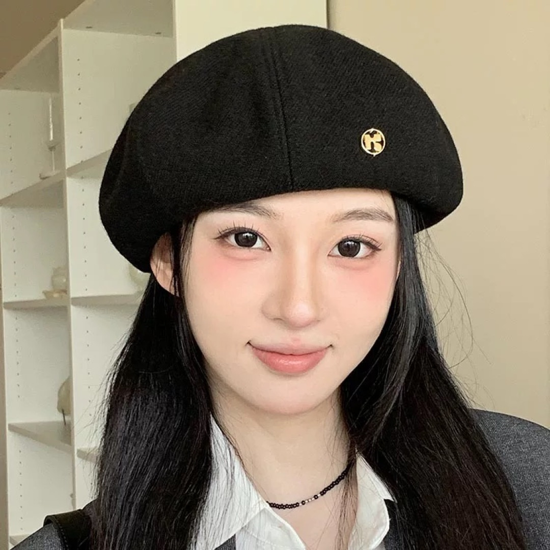  DIOR迪奥贝雷帽百搭可爱圆顶甜美蓓蕾帽显脸小日系保暖逛街出游八角帽