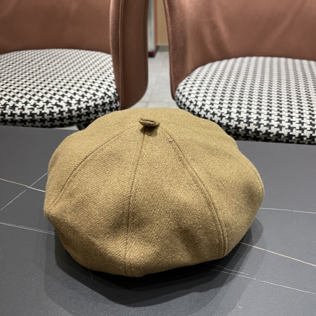  DIOR迪奥贝雷帽百搭可爱圆顶甜美蓓蕾帽显脸小日系保暖逛街出游八角帽