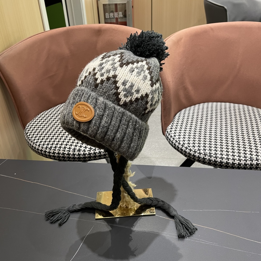  赛琳cellne  冬款雷锋帽女冬季时尚保暖护耳羽绒帽防风东北户外帽子女

