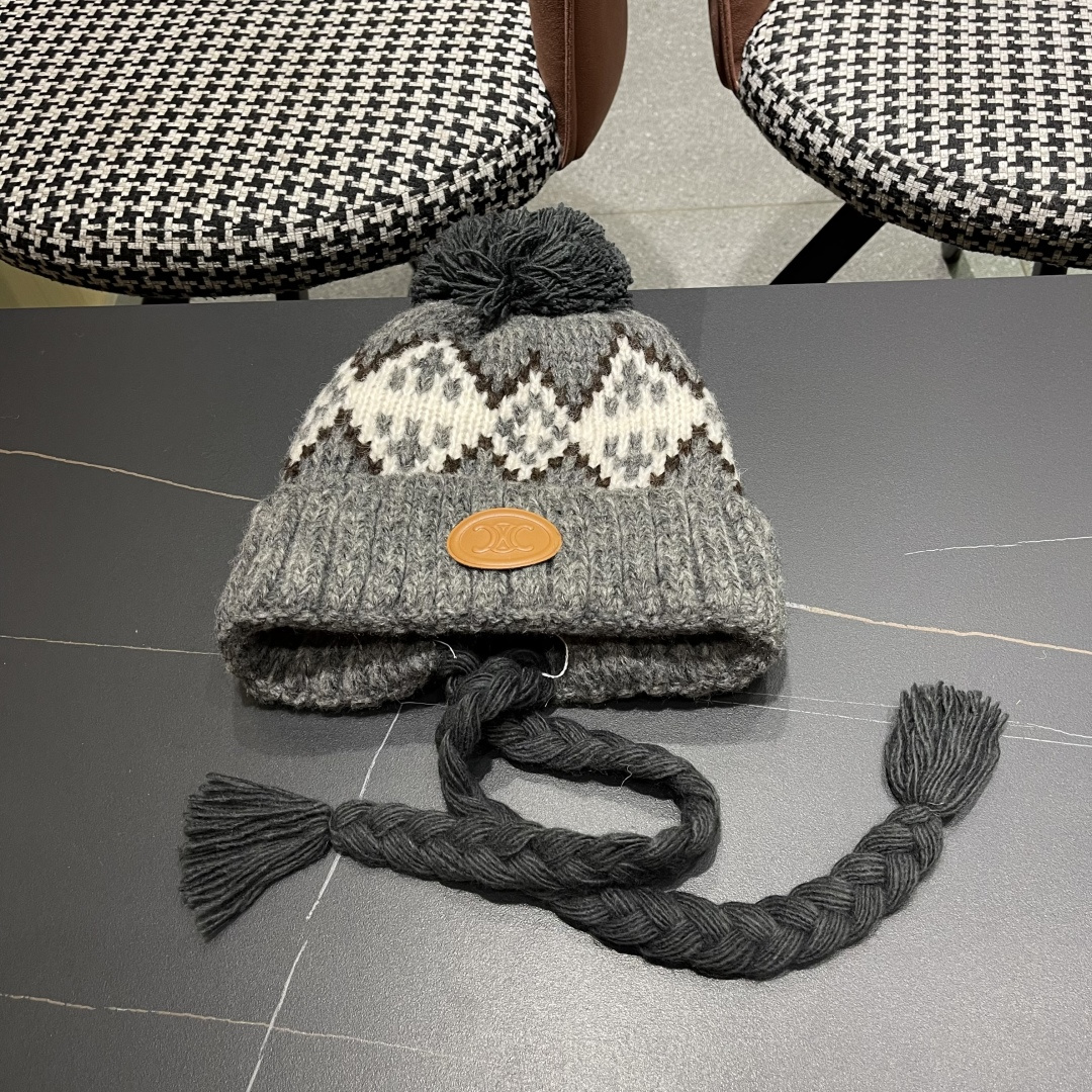  赛琳cellne  冬款雷锋帽女冬季时尚保暖护耳羽绒帽防风东北户外帽子女

