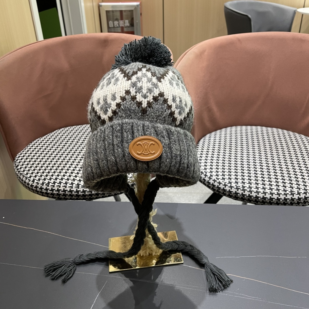  赛琳cellne  冬款雷锋帽女冬季时尚保暖护耳羽绒帽防风东北户外帽子女

