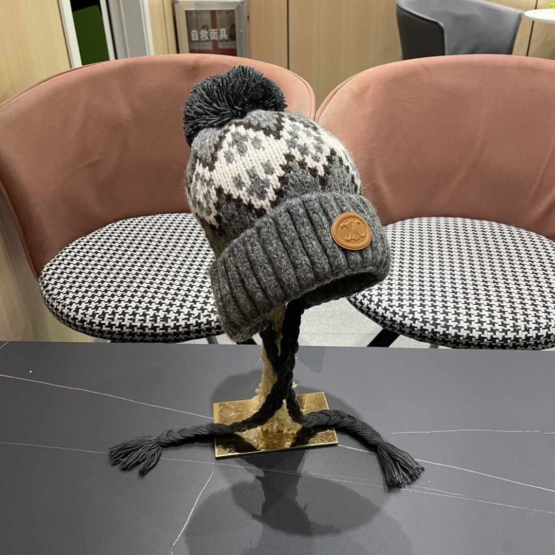  赛琳cellne  冬款雷锋帽女冬季时尚保暖护耳羽绒帽防风东北户外帽子女

