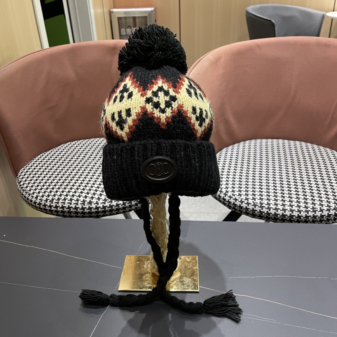  赛琳cellne  冬款雷锋帽女冬季时尚保暖护耳羽绒帽防风东北户外帽子女

