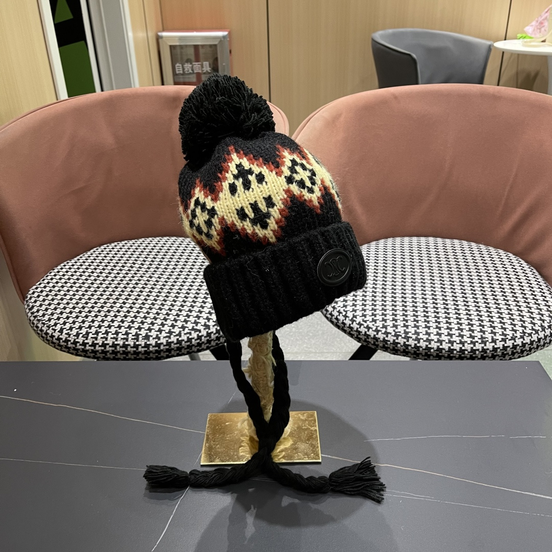  赛琳cellne  冬款雷锋帽女冬季时尚保暖护耳羽绒帽防风东北户外帽子女

