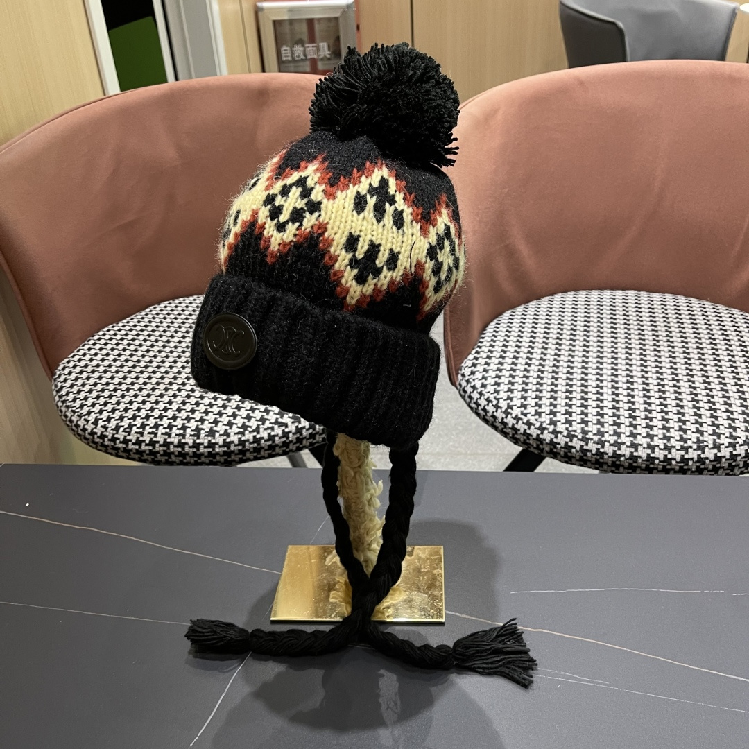  赛琳cellne  冬款雷锋帽女冬季时尚保暖护耳羽绒帽防风东北户外帽子女

