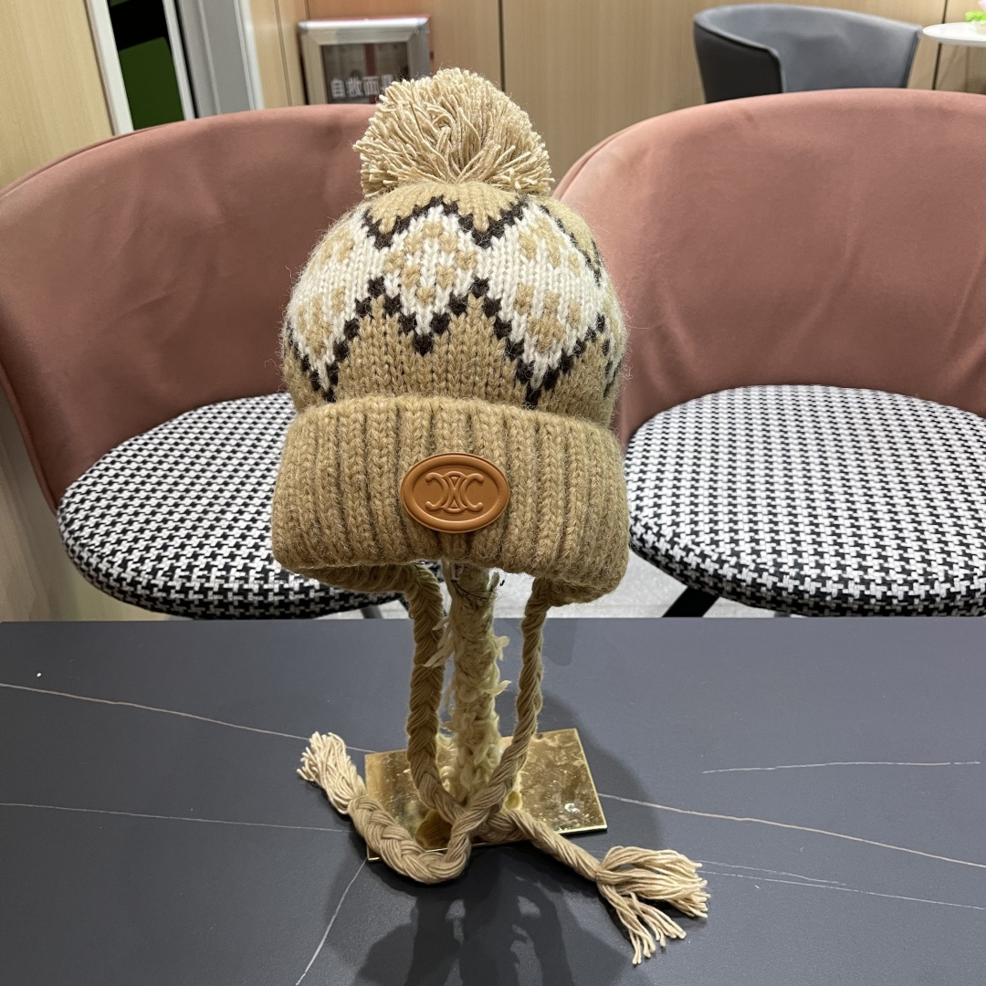  赛琳cellne  冬款雷锋帽女冬季时尚保暖护耳羽绒帽防风东北户外帽子女

