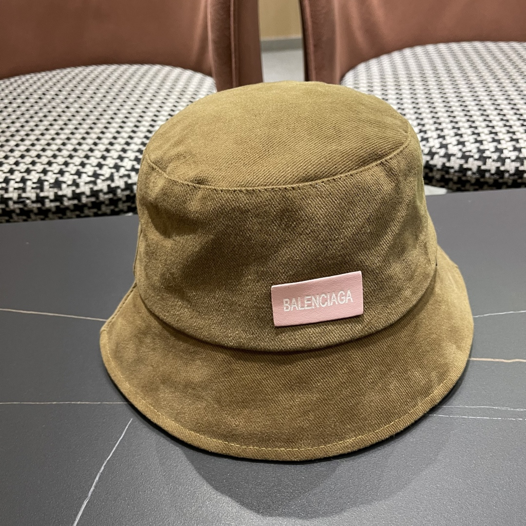  巴黎世家BALENCIAGA 新韩版时尚渔夫帽潮女士简约百搭防晒日系盆帽子