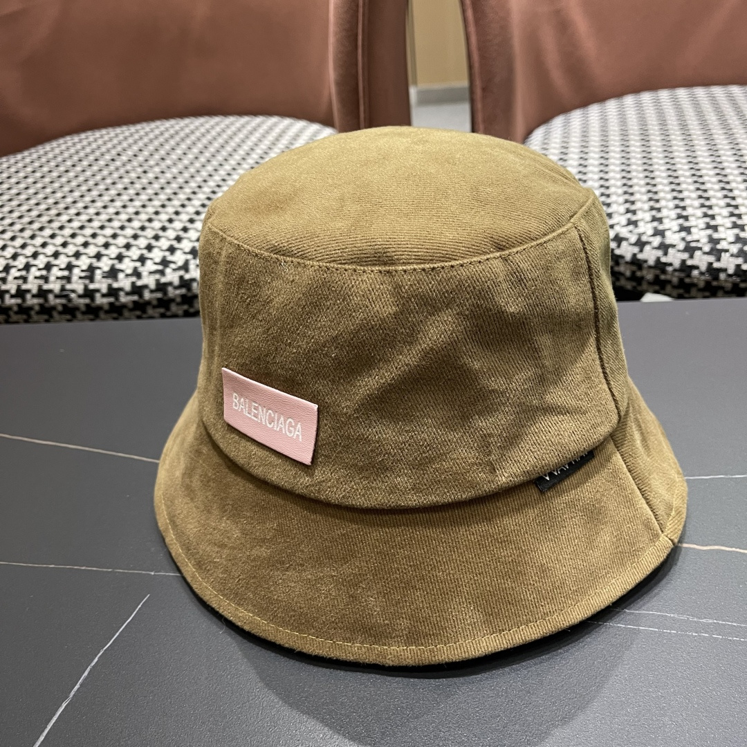  巴黎世家BALENCIAGA 新韩版时尚渔夫帽潮女士简约百搭防晒日系盆帽子