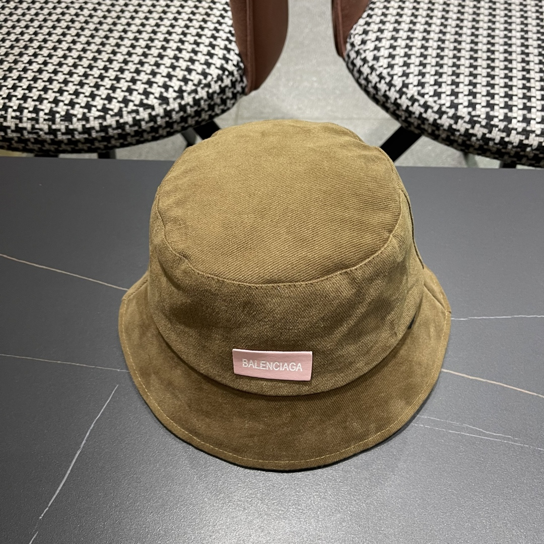  巴黎世家BALENCIAGA 新韩版时尚渔夫帽潮女士简约百搭防晒日系盆帽子