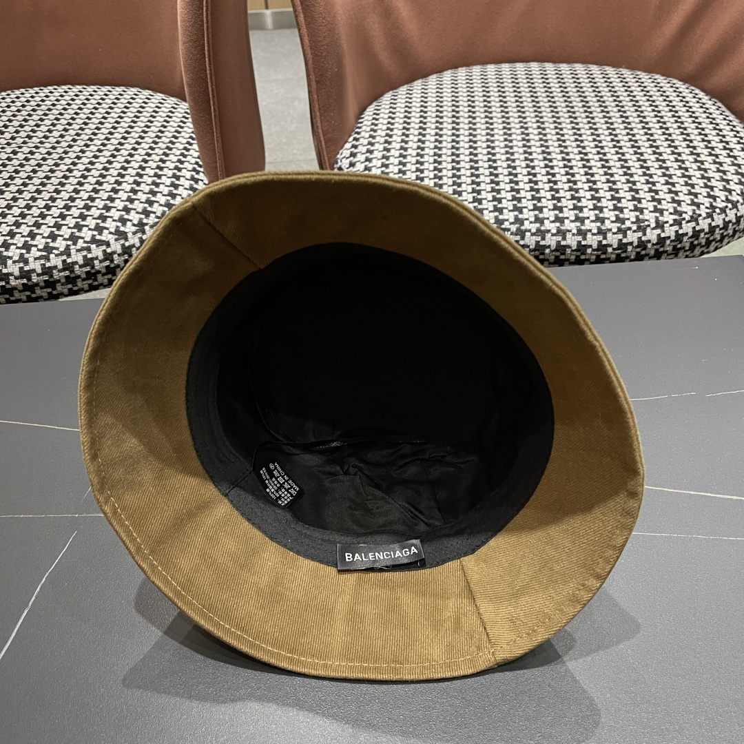 巴黎世家BALENCIAGA 新韩版时尚渔夫帽潮女士简约百搭防晒日系盆帽子