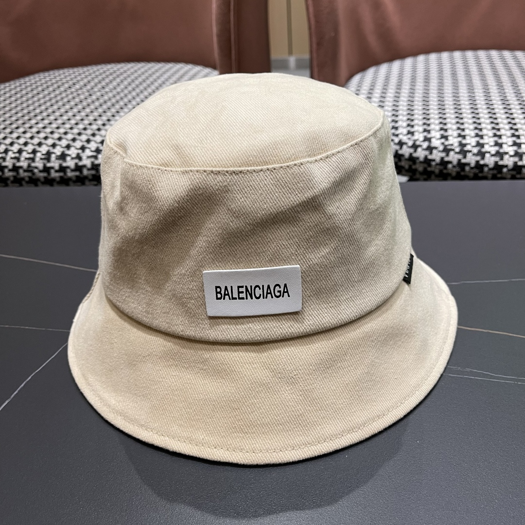  巴黎世家BALENCIAGA 新韩版时尚渔夫帽潮女士简约百搭防晒日系盆帽子