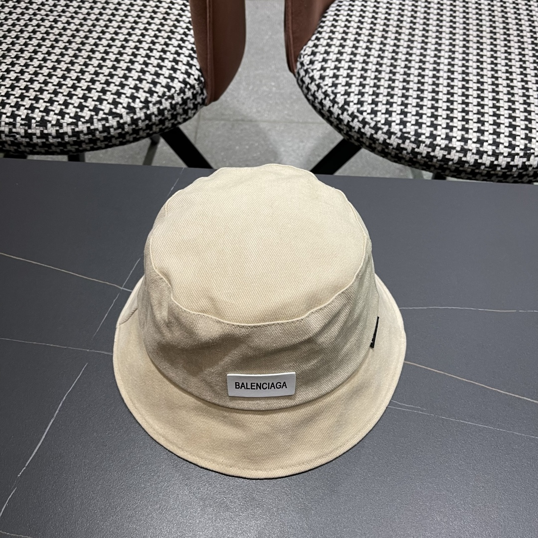  巴黎世家BALENCIAGA 新韩版时尚渔夫帽潮女士简约百搭防晒日系盆帽子
